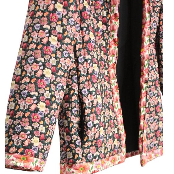 Sea New York Leslie Quilted Floral Cotton Jacket Pink Black Size Small - Picture 8 of 16